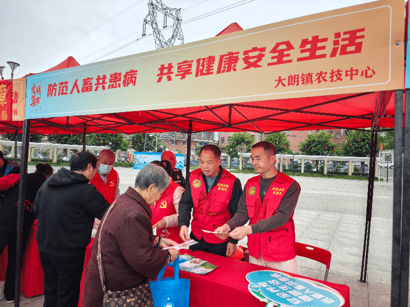 “共筑健康防线，携手应对人畜共患病”——大朗开展防治宣传活动