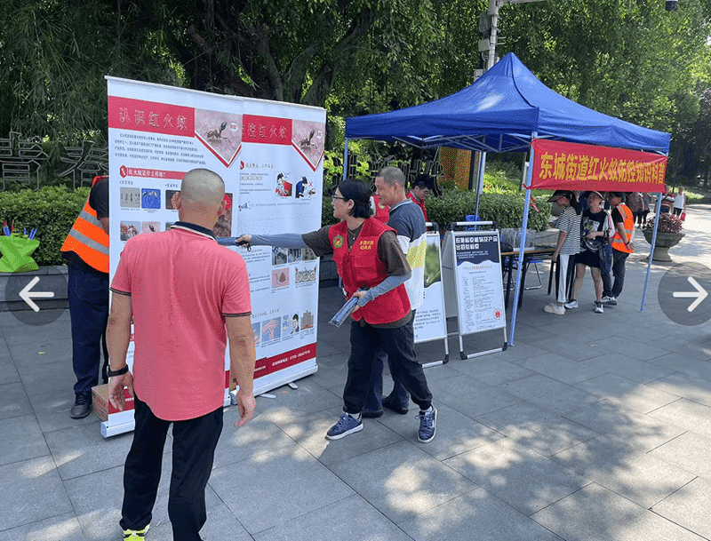 东城街道开展红火蚁防控知识科普活动