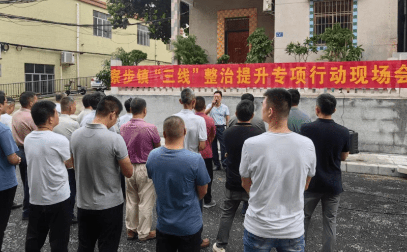 寮步举行“三线”整治提升专项行动现场会