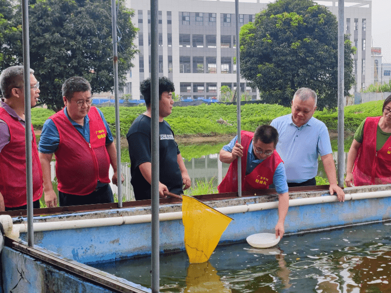 市疫控中心赴石碣提供水产苗种技术服务支持