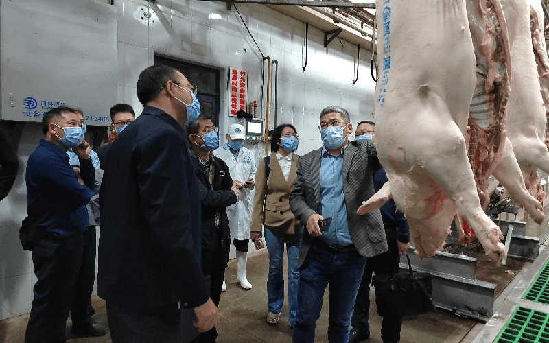 省疫控中心赴莞调研生猪胴体智能数字喷码等信息化监管工作
