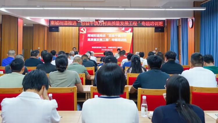 南城举办“百县千镇万村高质量发展工程”专题培训班，为发展充电蓄能！