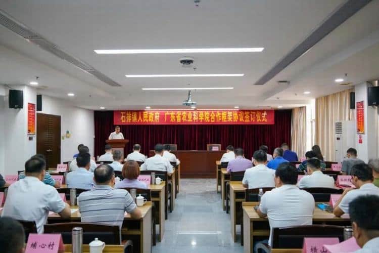 石排镇携手省农科院签署合作框架协议