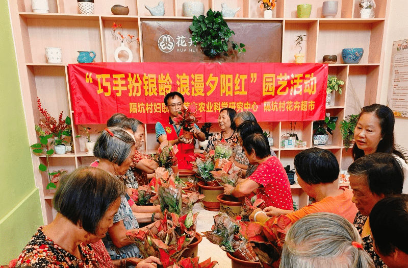 市农科中心“轻骑兵”以花为引，点亮百千万典型村银龄妇女多彩生活