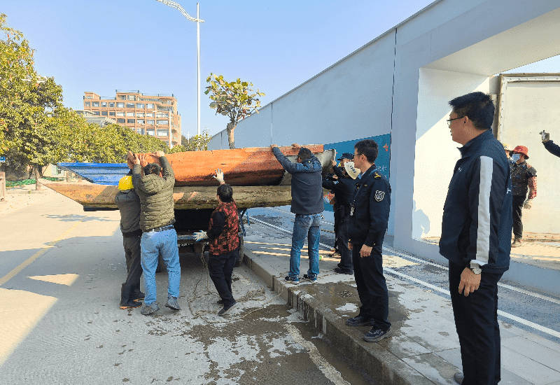 市镇村三级联动，开年首战缴获4艘涉渔“三无”船舶