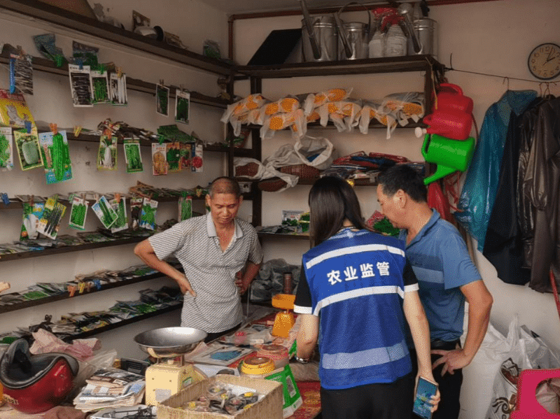 茶山农林水务局全力协助开展农作物种子质量监督抽查工作