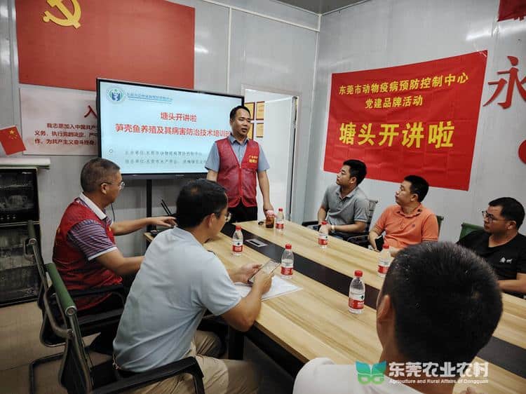 塘头“开讲”！市疫控中心赴洪梅举办水产养殖培训班